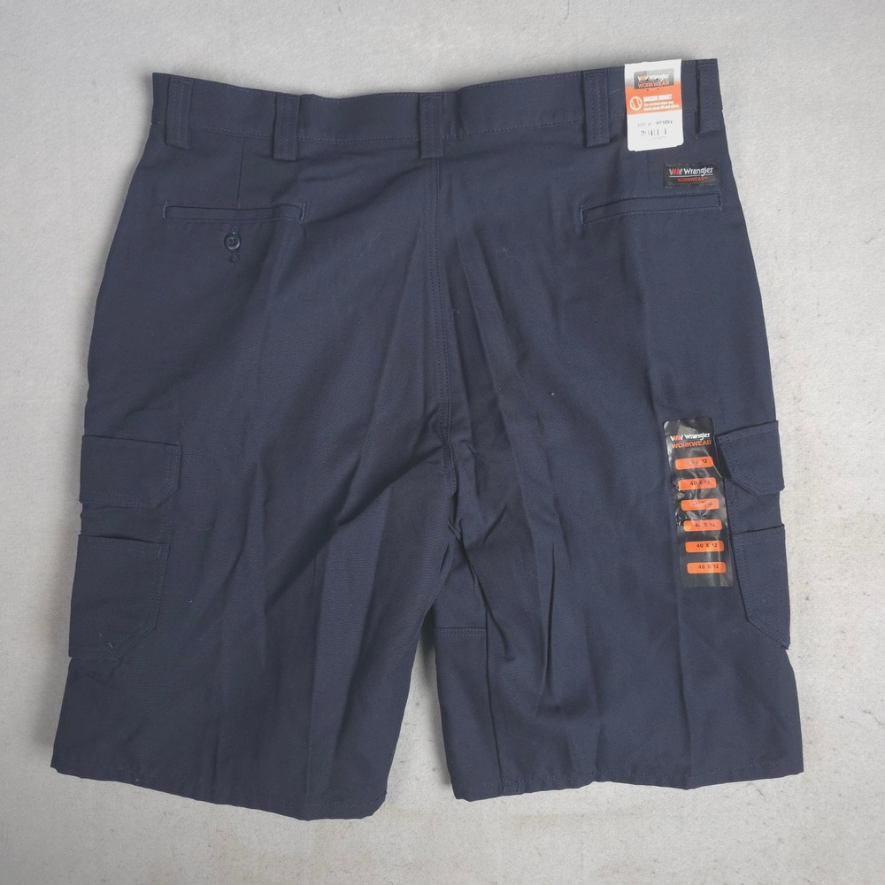 Wrangler Workwear Mens Functional Cargo Shorts Blue Size 40 NWT - Picture 7 of 10